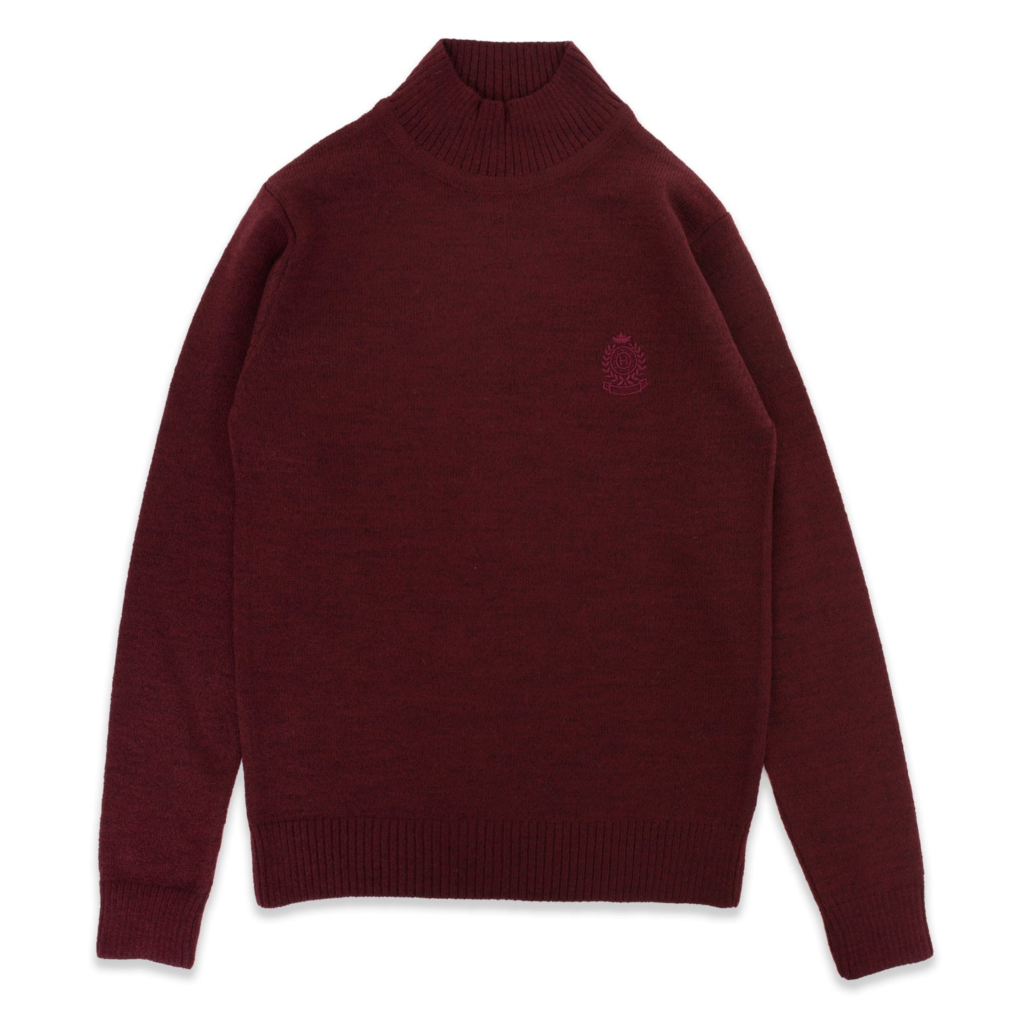 Half Turtleneck Badged Sweater