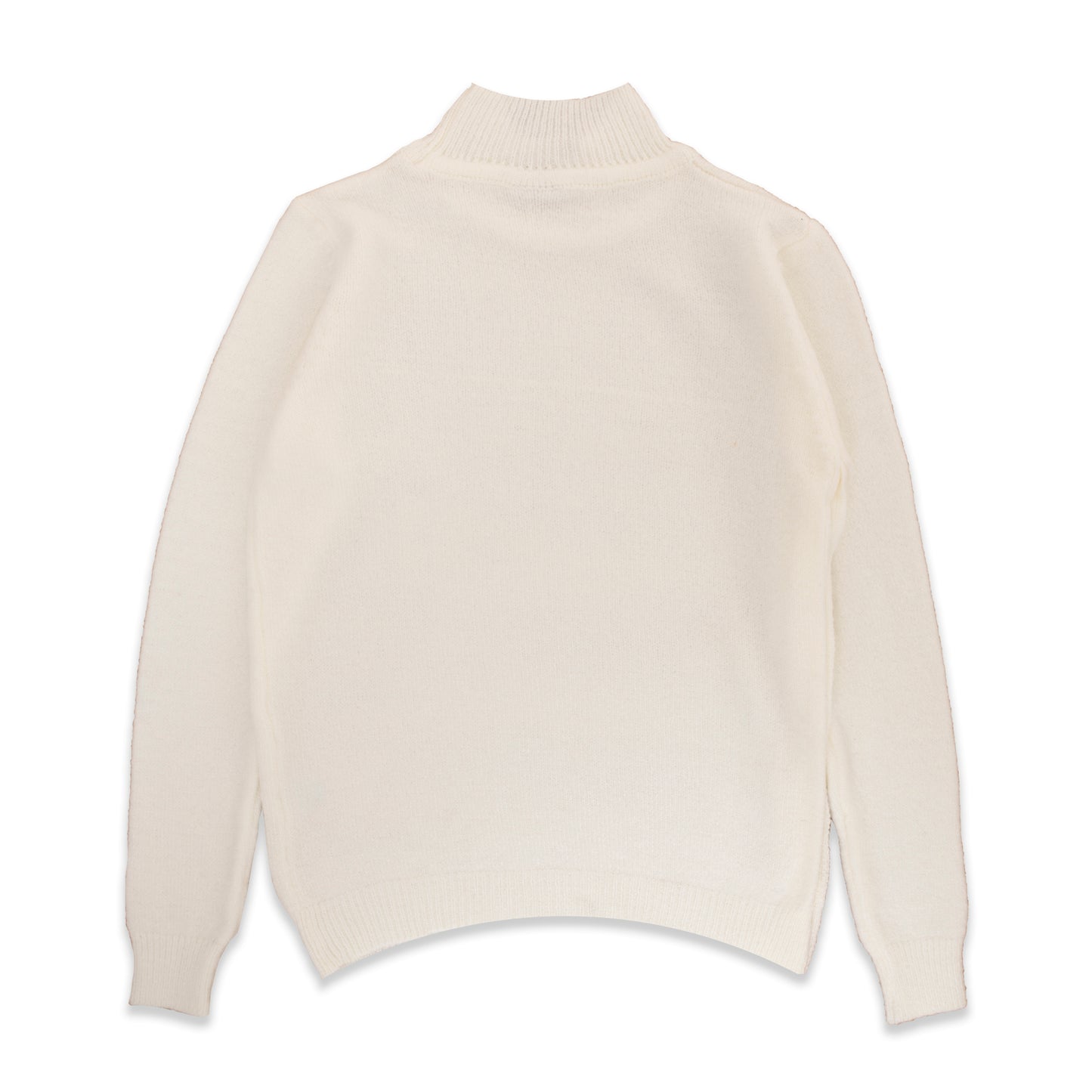Button Detailed Half Turtleneck Sweater