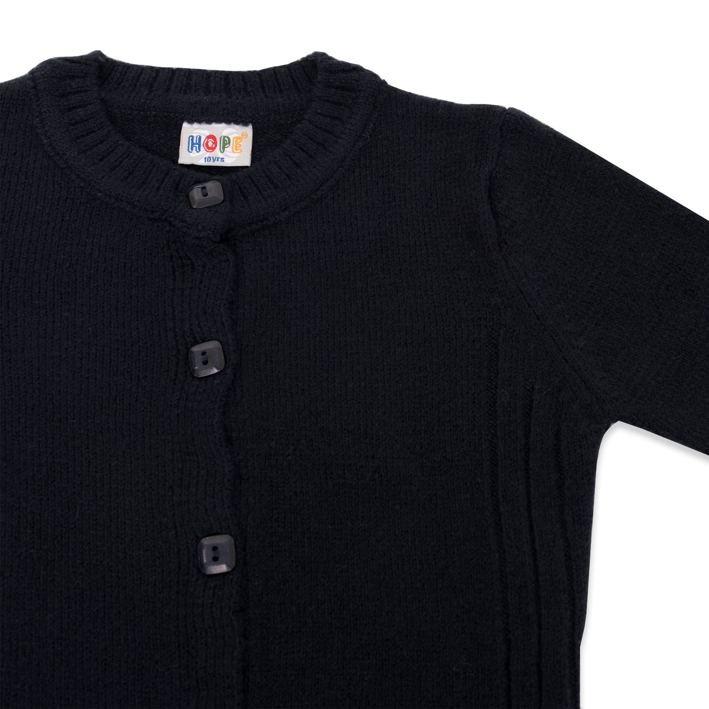 Silvery Button Knit Cardigan - HopeKids