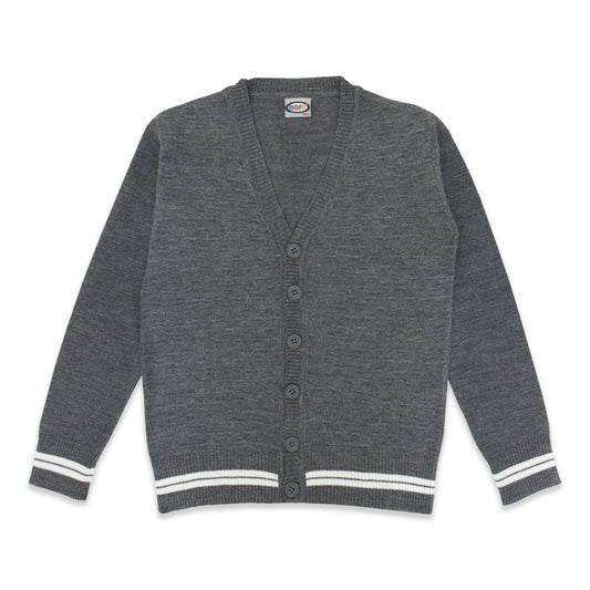 Embossed Button Knit Cardigan